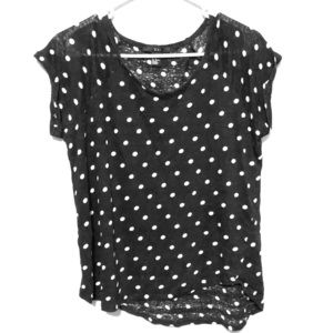 3/$15 Forever 21 Black/white Polka Dot TShirt